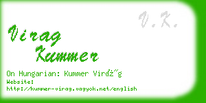 virag kummer business card